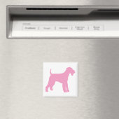Airedale Terrier (rosa) Magnet (In Situ (Geschirrspüler))