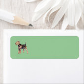 Airedale Terrier Rücksendeadresse (Insitu)