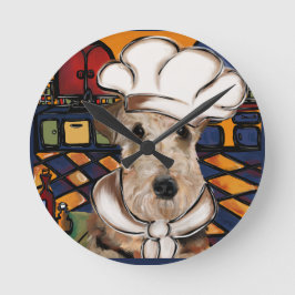 AIREDALE TERRIER RUNDE WANDUHR
