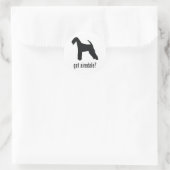 Airedale Terrier Runder Aufkleber (Tasche)