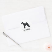Airedale Terrier Runder Aufkleber (Umschlag)