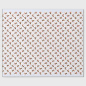 Airedale Terrier Santa Paws Geschenkpapier (Flach)