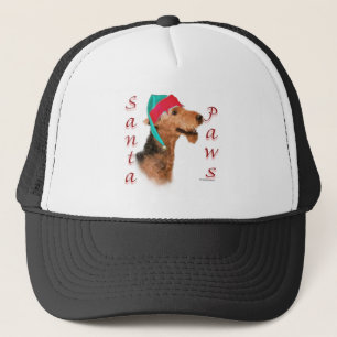 Airedale Terrier Santa Paws Truckerkappe