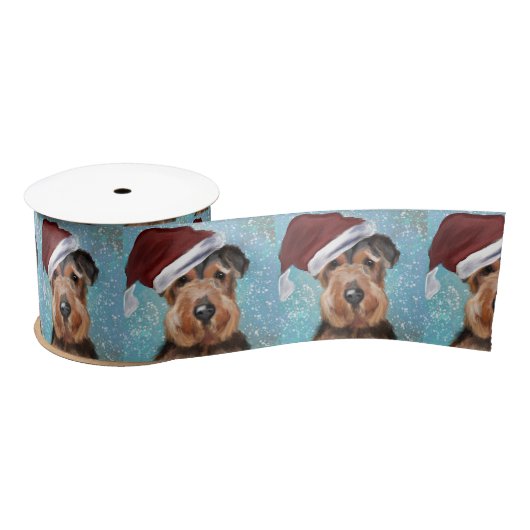 AIREDALE TERRIER SATINBAND (Spule)