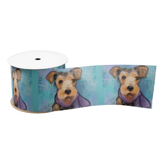 Airedale Terrier Satinband (Spule)