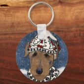 AIREDALE TERRIER SCHLÜSSELANHÄNGER (Vorderseite)