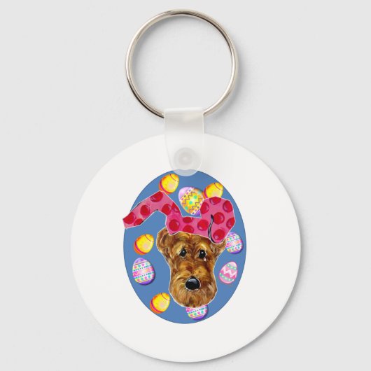 AIREDALE TERRIER SCHLÜSSELANHÄNGER (Vorderseite)