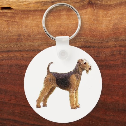 Airedale Terrier Schlüsselanhänger (Vorderseite)