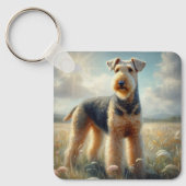 Airedale Terrier Schlüsselanhänger (Vorderseite)