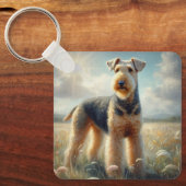 Airedale Terrier Schlüsselanhänger (Vorderseite)