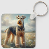 Airedale Terrier Schlüsselanhänger (Rückseite)