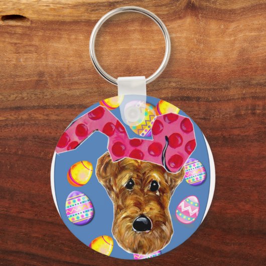 AIREDALE TERRIER SCHLÜSSELANHÄNGER (Vorderseite)