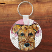 AIREDALE TERRIER SCHLÜSSELANHÄNGER (Vorderseite)