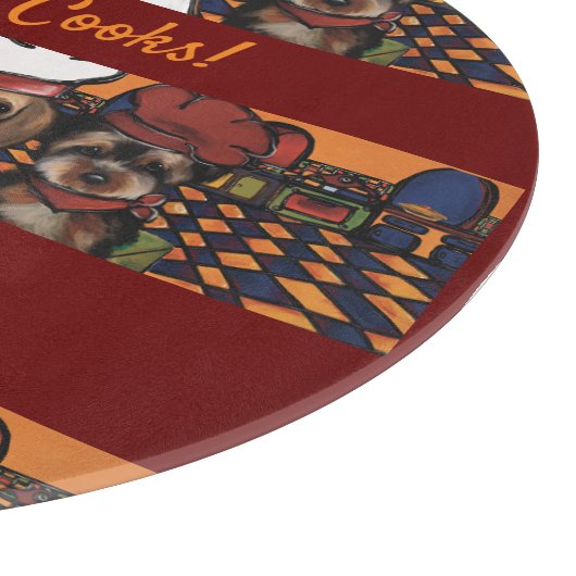 Airedale Terrier Schneidebrett (Ecke)