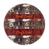 Airedale Terrier Schneidebrett (Vorderseite)