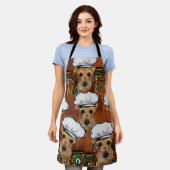 Airedale Terrier Schürze (Getragen)