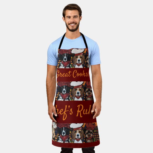 Airedale Terrier Schürze (Getragen)