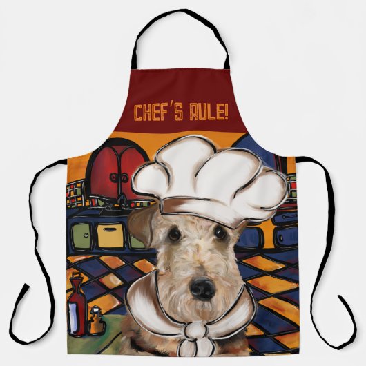 Airedale Terrier Schürze (Vorderseite)