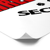Airedale Terrier Security Poster (Ecke)
