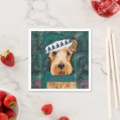 Airedale Terrier Serviette (Beispiel)