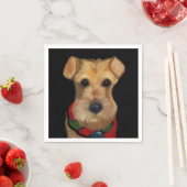 Airedale Terrier Serviette (Beispiel)