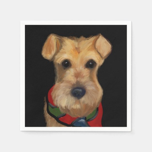 Airedale Terrier Serviette (Vorderseite)