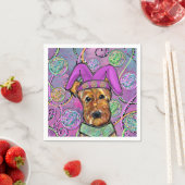 AIREDALE TERRIER SERVIETTE (Beispiel)