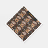 Airedale Terrier Serviette (Ecke)