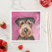 AIREDALE TERRIER SERVIETTE (Beispiel)