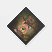 Airedale Terrier Serviette (Ecke)