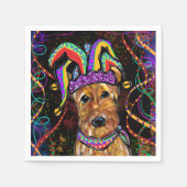 AIREDALE TERRIER SERVIETTE (Vorderseite)