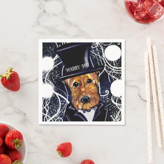 AIREDALE TERRIER SERVIETTE (Beispiel)