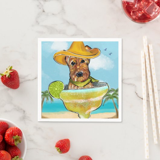 Airedale Terrier Serviette (Beispiel)