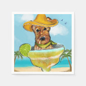 Airedale Terrier Serviette (Vorderseite)