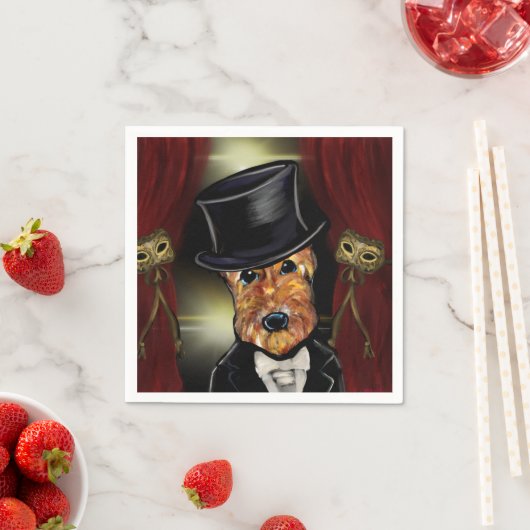 AIREDALE TERRIER SERVIETTE (Beispiel)