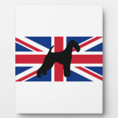 airedale Terrier Silhouette Fotoplatte (Vorderseite)