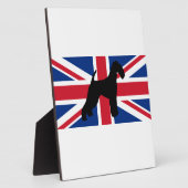 airedale Terrier Silhouette Fotoplatte (Seite)