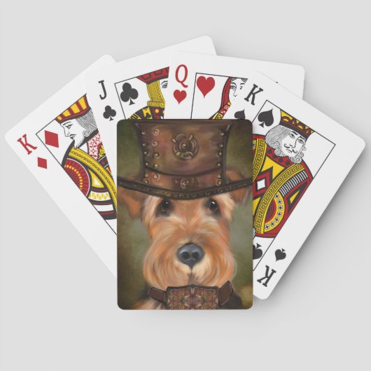 AIREDALE TERRIER SPIELKARTEN (Rückseite)