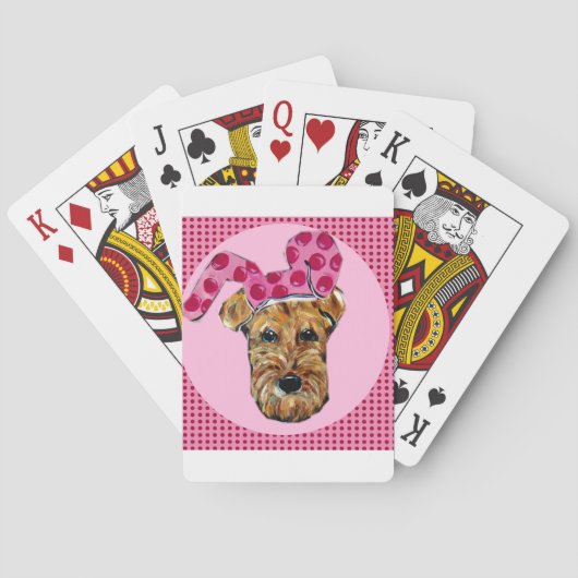 AIREDALE TERRIER SPIELKARTEN (Rückseite)