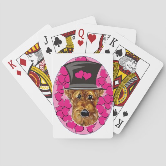 AIREDALE TERRIER SPIELKARTEN (Rückseite)