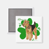Airedale Terrier St Paddy Magnet (Vorderseite/Rückseite)