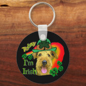 Airedale Terrier St Patricks Schlüsselanhänger (Vorderseite)