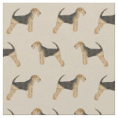 Airedale Terrier Stoff (Nahaufnahme)