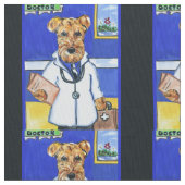 Airedale Terrier Stoff (Nahaufnahme)