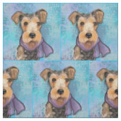 Airedale Terrier Stoff (Muster)