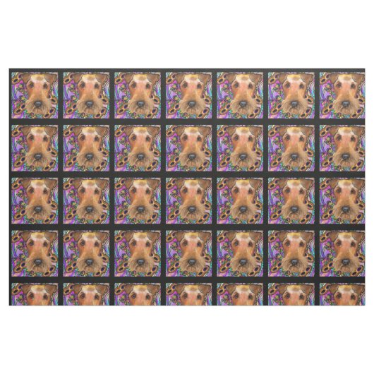 AIREDALE TERRIER STOFF (Fat Quarter (45,7 x 55,9 cm))