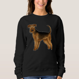 Airedale Terrier Süßer Hund Anbetungswürdiger Cart Sweatshirt