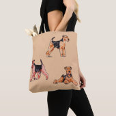 Airedale-Terrier-Taschen-Tasche Tasche (Von Nahem)