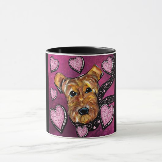 AIREDALE TERRIER TASSE (Zentrum)