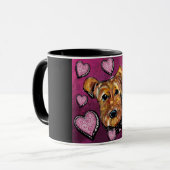 AIREDALE TERRIER TASSE (Vorderseite Links)